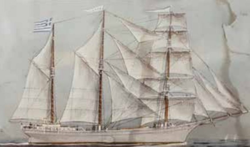 «Πλοίον ΙΩΑΝΝΗΣ του πλοιάρχου Μάρκου Λύρα». Από την πλούσια συλλογή του Ναυτικού Μουσείου Οινουσσών.