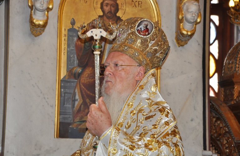 Ο Οικουμενικός Πατριάρχης Βαρθολομαίος, στον Μητροπολιτικό Ναό Χίου.