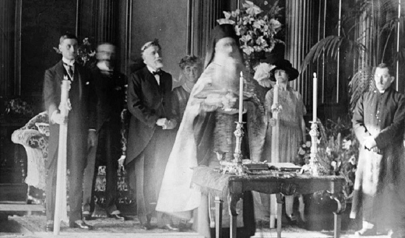 Η τελετή του γάμου τους στο Λονδίνο το 1921