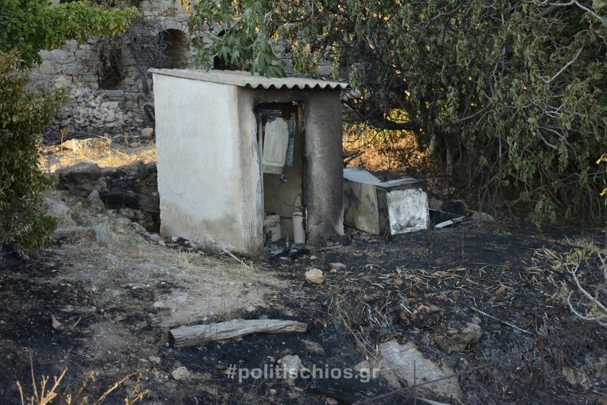 Ο εξωτερικός χώρος της Αγίας Ματρώνας.