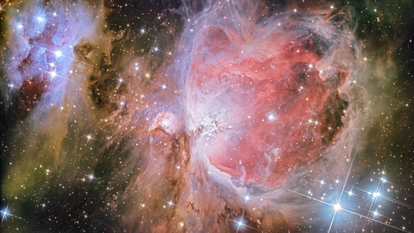Το Νεφέλωμα του Ωρίωνα (Μ42) Συνολική έκθεση 2 ωρών με ψυχόμενη αστρονομικη καμερα και 8" Νευτώνειο τηλεσκόπιο Τοποθεσια: Αρμολια,Χιος