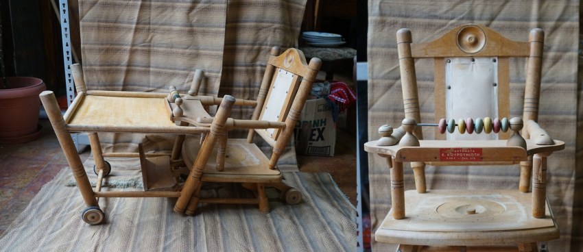 το ξύλινο παιδικό καρεκλάκι