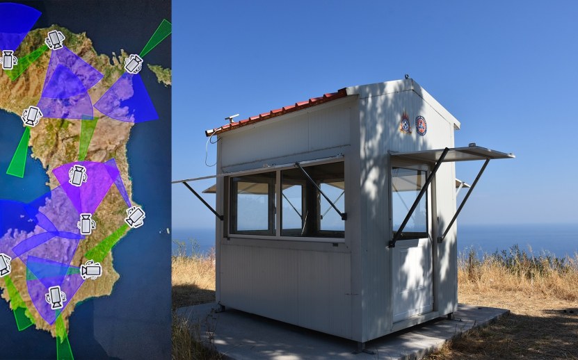 Πολιτική προστασία: Το νέο σύστημα καμερών αντικαθιστά τα πυροφυλάκια της Χίου