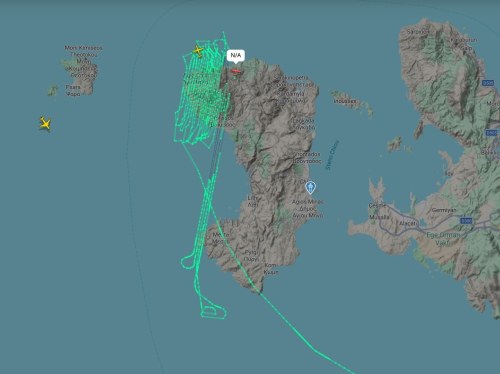 Πτήση – πλέγμα πάνω από τη Χίο στο πλαίσιο χαρτογράφησης