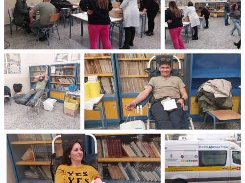Μεγάλη ανταπόκριση στην εθελοντική αιμοδοσία του 2ου ΓΕΛ Χίου