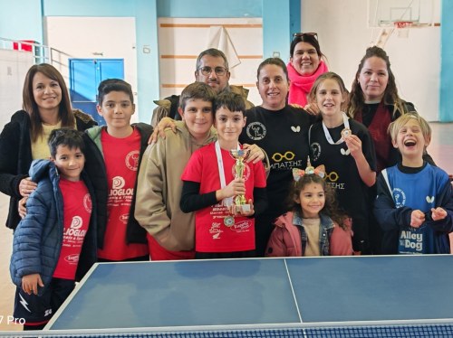 Πρωτιά για τον "Ωρίων Χίου" στο περιφερειακό πρωτάθλημα επιτραπέζιας αντισφαίρισης