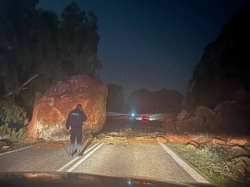 Κατολίσθηση στο Σαραπιό: Αυστηρή σύσταση αποφυγής διέλευσης τις βραδινές ώρες
