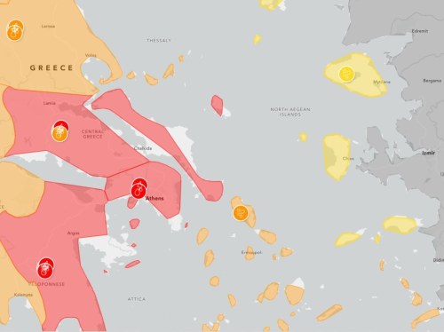 Υποβιβάστηκε η επικινδυνότητα των καιρικών φαινομένων στο Βόρειο Αιγαίο - Κίτρινη προειδοποίηση