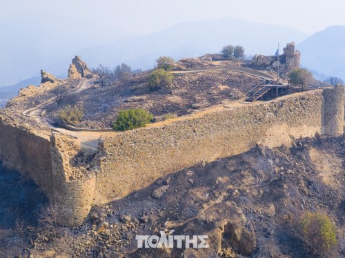 Υπουργείο Πολιτισμού - Μικρής έκτασης ζημιές από τη φωτιά σε μνημεία της Βόρειας Χίου