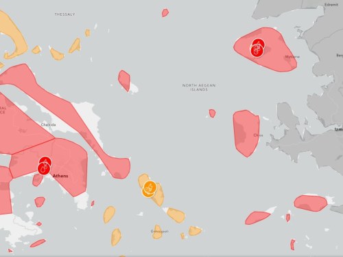 Αναβαθμίστηκε εκ νέου στο κόκκινο επίπεδο η κακοκαιρία στο Βόρειο Αιγαίο