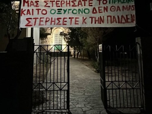 «Μας στερήσατε το πράσινο και το οξυγόνο, μην μας στερείτε και την Παιδεία»
