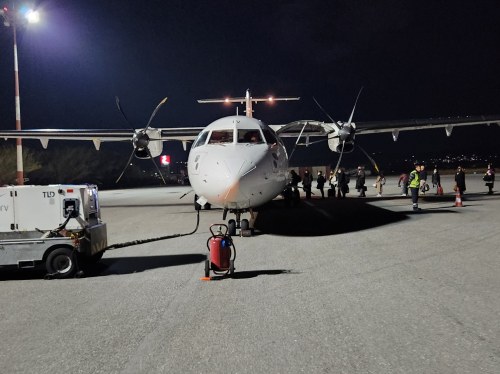 Αεροδρόμιο Χίου: Περισσότερες πτήσεις, λιγότεροι επιβάτες λόγω εργασιών