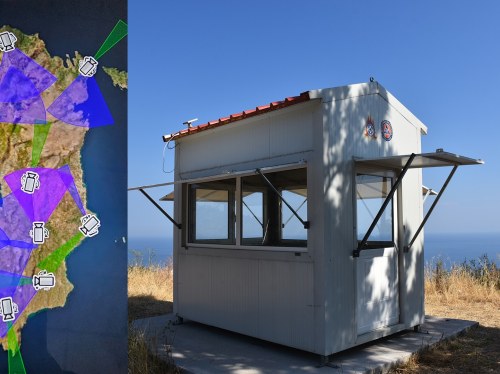 Πολιτική προστασία: Το νέο σύστημα καμερών αντικαθιστά τα πυροφυλάκια της Χίου