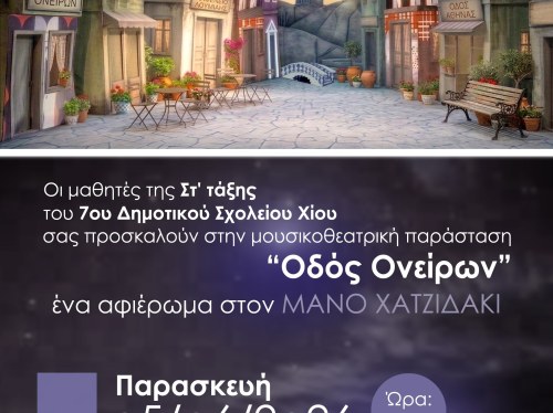«Οδός Ονείρων» από τους μαθητές του 7ου Δημοτικού Σχολείου Χίου
