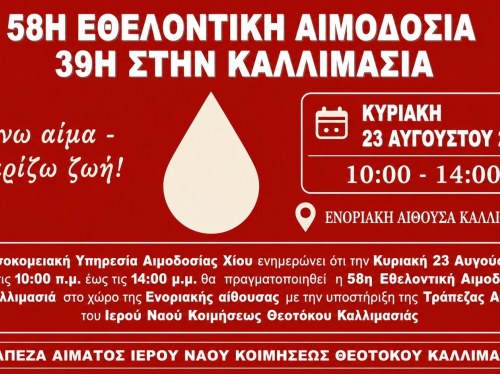 Εθελοντική αιμοδοσία στην Καλλιμασιά