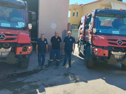 Νέα οχήματα στη διάθεση της Πυροσβεστικής Χίου