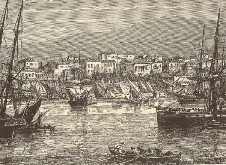Ο Πειραιάς την περίοδο του αποκλεισμού του από τους Αγγλογάλλους.