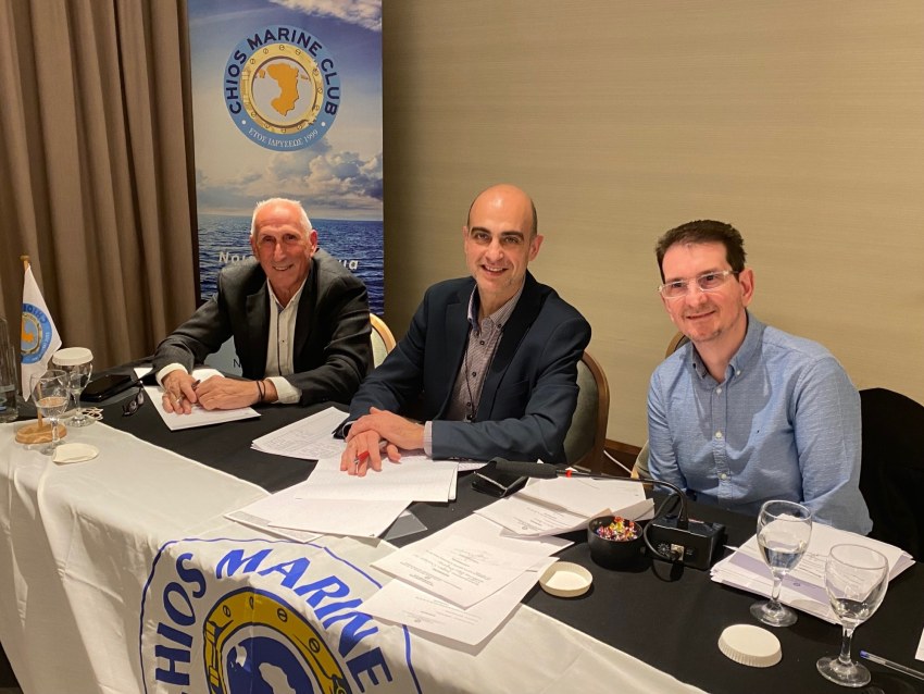 Η Εφορευτική Επιτροπή των Αρχαιρεσιών 2026  Από αριστερά προς δεξιά: Ιωάννης Κοτσάνης, Γεώργιος Χλωρός και Γεώργιος Τσαρούχας